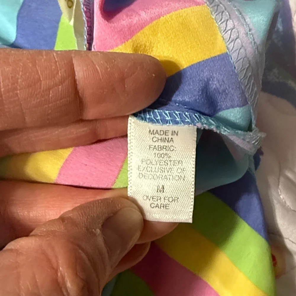 Victoria’s Secret Collection Vintage 90s Retro Hippie Striped Nightie Size: M
